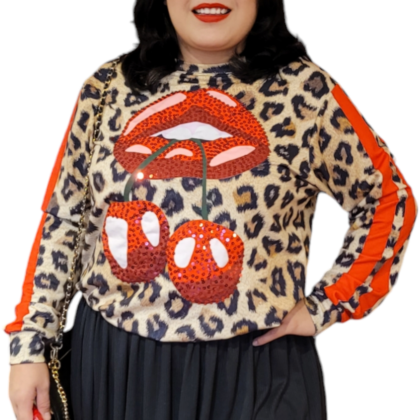 Sudadera Cereza Animal Print